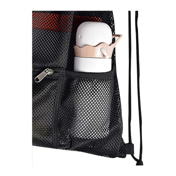 Heavy Duty Mesh Drawstring Bag, Sport Equipment Storage Bag for B