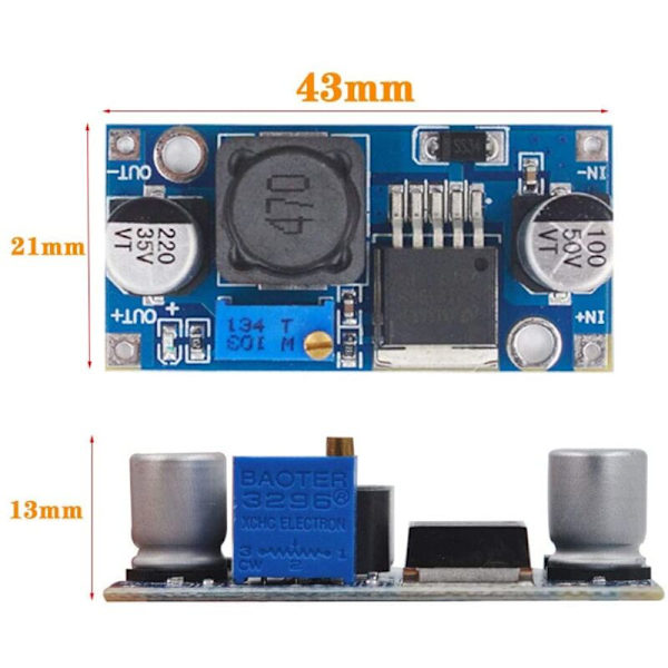 8 st LM2596S DC - DC Hög effektivitet Spänningsregulator 3.2-35V t