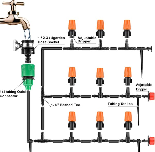DIY Havearbevandingssystem Kit 50M Dryp Havevandingssystem Til Ga