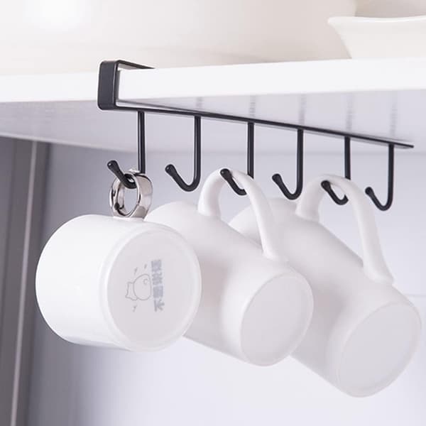 2-pack förvaringskrokar för koppar, vinglas, köksredskap, bälte