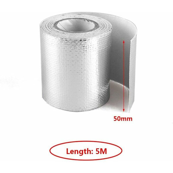 Termisk tape 5M termisk eksos tape luftinntak varmeisolasjonsskjerm refleksiv