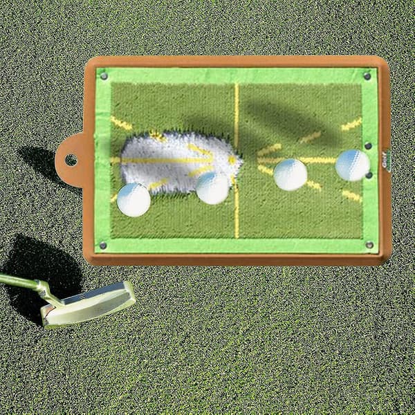 Golfträningsmatta för svingdetektering, Premium Golf Impact Mat, Path Fee