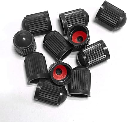 30 stk. plastdekkventilhetter, bilventilhetter, dekkhetter med gummiring