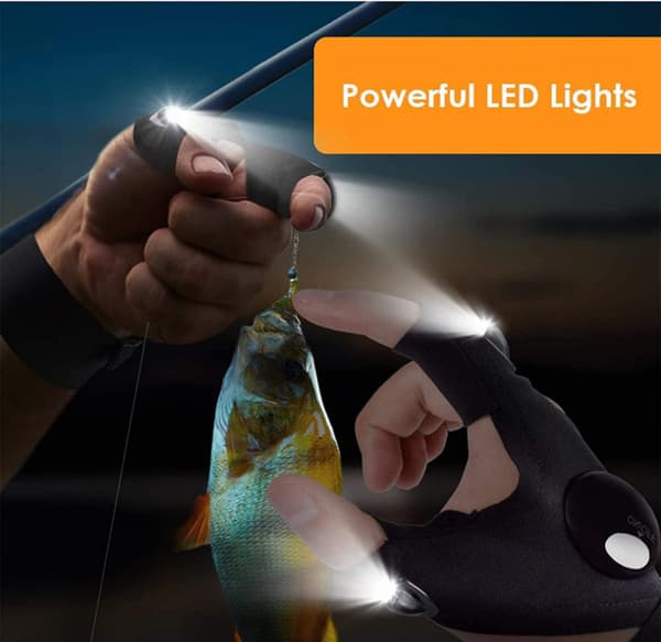LED-taskulamppu Hanskat Cool Gadget Hands-Free -valot