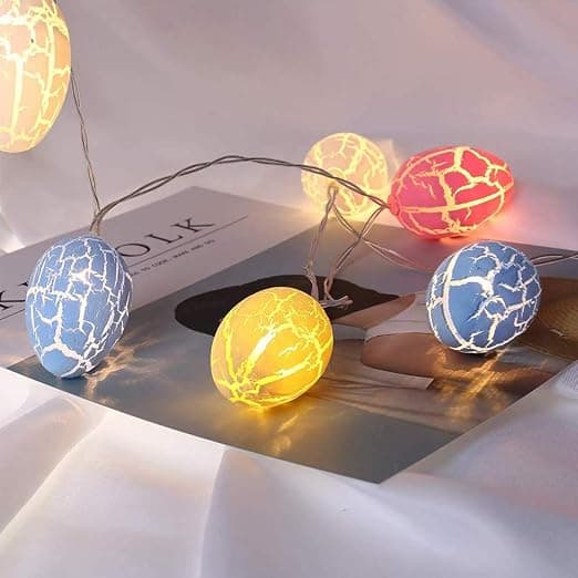 20 stk. påskeeggsdekorasjonslys, påskeeggs-LED-lys, påske
