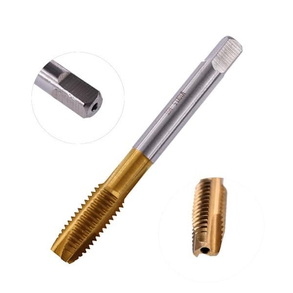 5-pack M3/M4/M5/M6/M8 Titanbelagda Raka Spårtappset