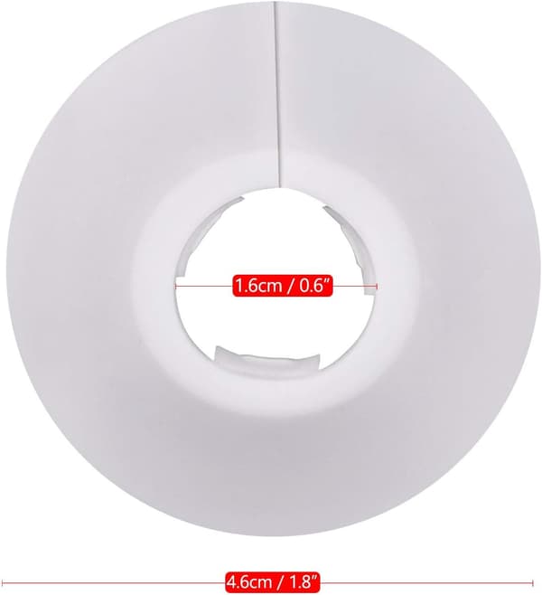 12 stk. Plast Radiator Rosette, Rør Dæksel, Rør Klemmer Radiator Rør Cove