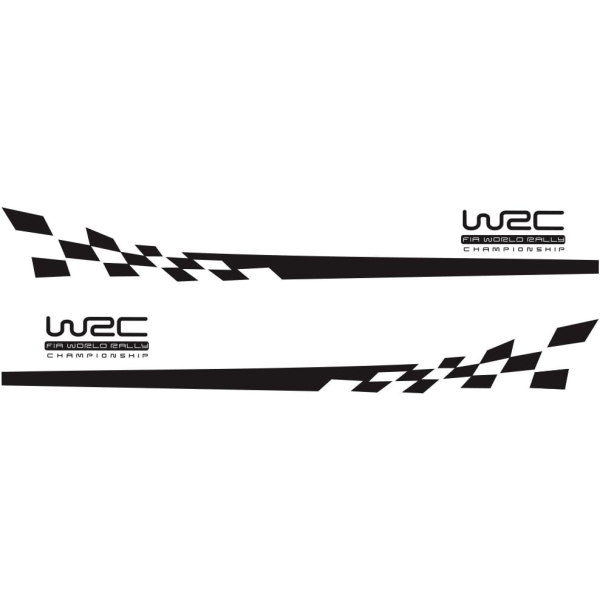 Universal Sports Racing Stripe grafiska klistermärken och dekaler för Tr