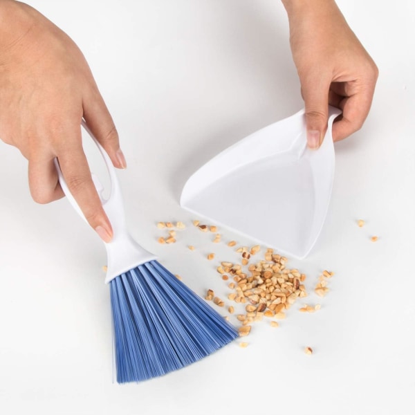 Broom and Dustpan Set Small, Hand Broom Shovel Sweeping Set for D