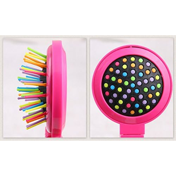 Børns kreative regnbuekam Mini Airbag Massage Folding Comb P