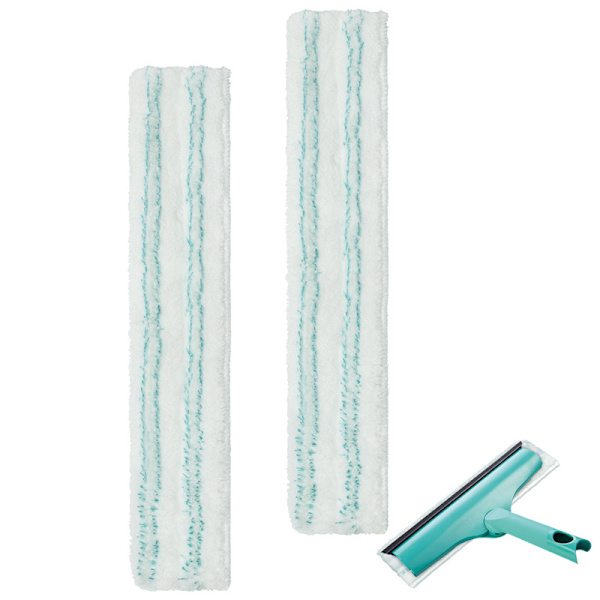 Leifheit 3-i-1 Fönsterputsare Ersättningsöverdrag, Micro Duo Mikrofiber Fönsterputsare Överdrag, Extremt Absorberande och Kraftfull Rengöringssvamp, Tyg