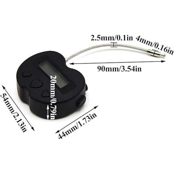 Timer hængelås LCD display tidslås USB timing trådlås USB lås multifun