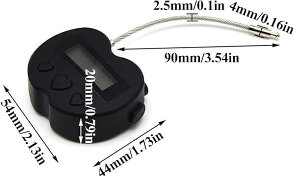 Timerhänglås LCD-display Tidlås USB Timing Steglås USB-lås Multifun