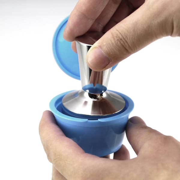 Rustfritt stål kaffepresse pulverhammer kaffemaskin håndtak