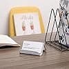 Metallnät visitkortshållare, 3-pack, silver, visitkortshållare för