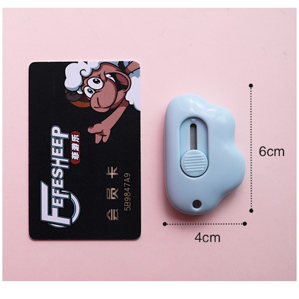3st Mini Cloud Portable Box Cutter Söt pappersskärare Paper Cutte