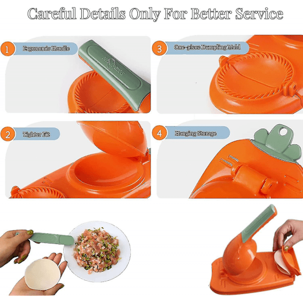 2 i 1 Dumpling Maker, Køkken Diy Dumpling Maker, Dumpling Skin Maker Dum
