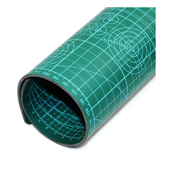 Skärmatta A3 halkfri 2 sidor - Självläkande tryckta skärbrädor - Grön - 45 x 30 cm - Skärmatta A3 för quiltning, sömnad, scrapbooking，En bit