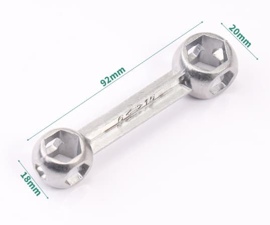 6-15mm Bærbar Cykel Nøgle, Anti-Rust Multifunktionel Hunde Knogle Hexago