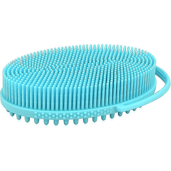 2-sided Silicone Body Brush With Loop  , Bath  Shower Brush For Exfoliating And Massaging The