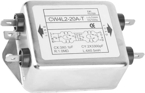 EMI-filter, støjundertrykker, strøm-EMI-filter CW4L2-20A-T 20A strømlednings-EMI-filter terminal