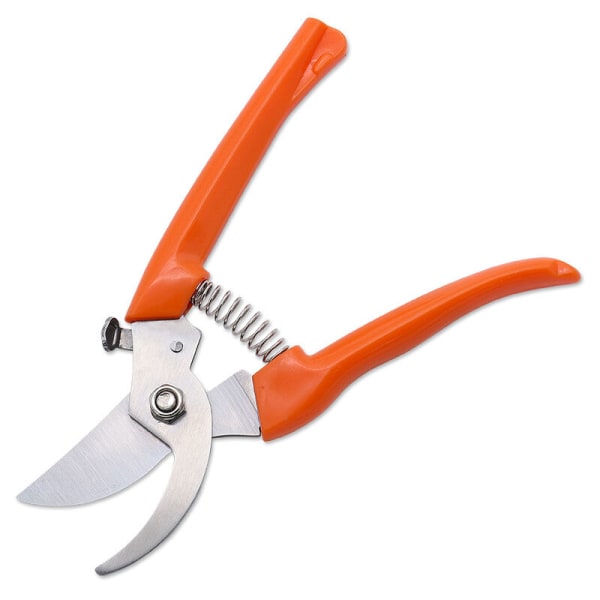 Micro-Tip Pruning Shears Gardening Hand Pruner Stainless Steel Cutting Scissors with Orange-