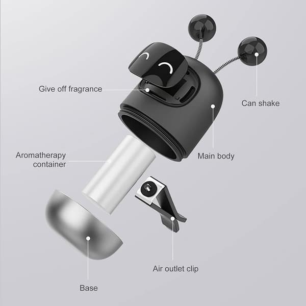 Sød bil luftfrisker robot, Kawaii bil luftventil klemme charme dekoration