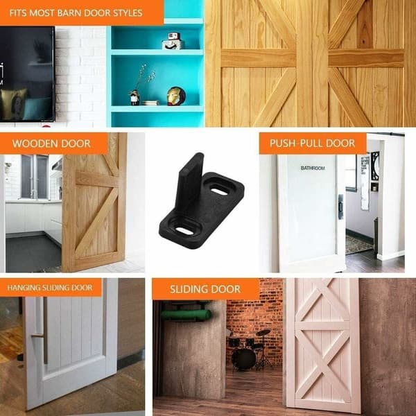 Justerbar skinnerdør guide hardware anti-svaj tilbehør bund