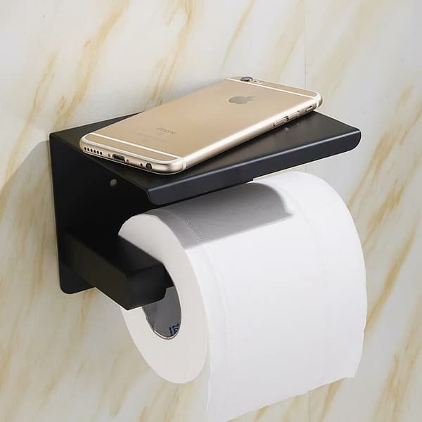 Toiletpapirholder i rustfrit stål, stålfarve, 360g