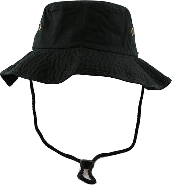 Bomull Stone-Washed Safari Bred Brim Foldable Dobbeltsidig Sol Bo