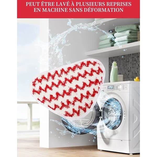 4 st refillkuddar, för power pad ångmopp mikrofiberöverdrag - hållbara och passar perfekt 32x23,5cm