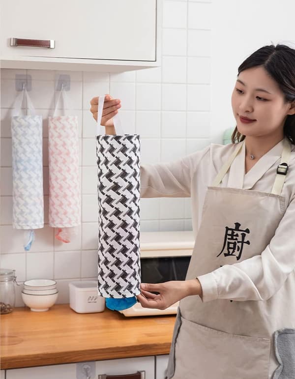 3-pack hängande soptunnehållare, plastpåshållare