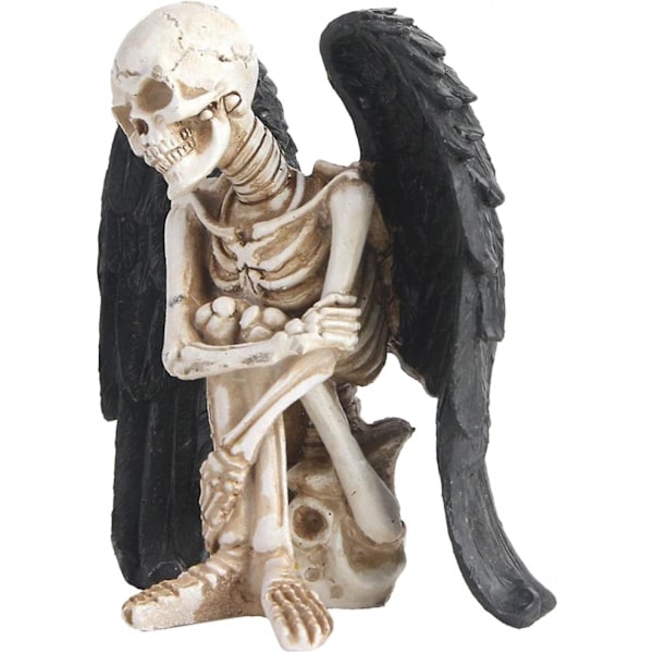 Harpiks Figurer Skulptur Gotisk Skelet Krop Harpiks Vinge Kranie Statuer Hal