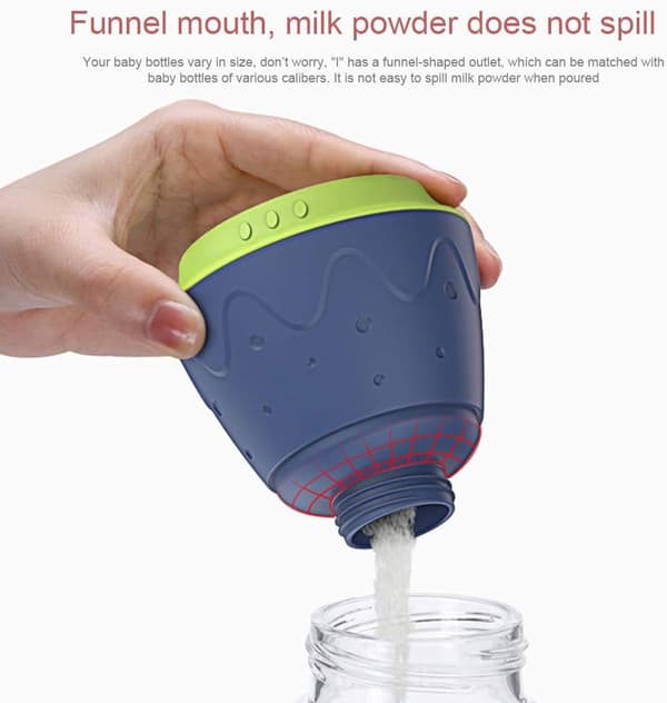 Formeldispenser, babymelkpulverformeldispenser, sølefri