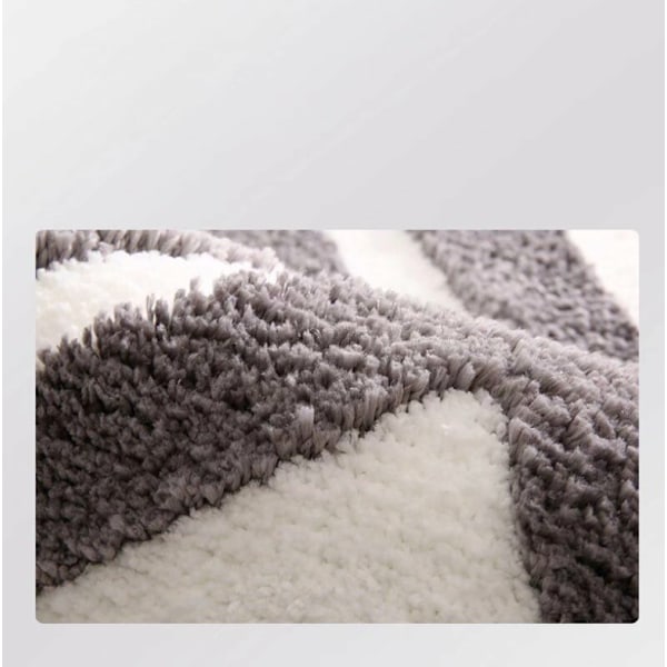 Halkskyddad badrumsmatta, mjuk mikrofiberduschmatta, vattenabsorberande, M