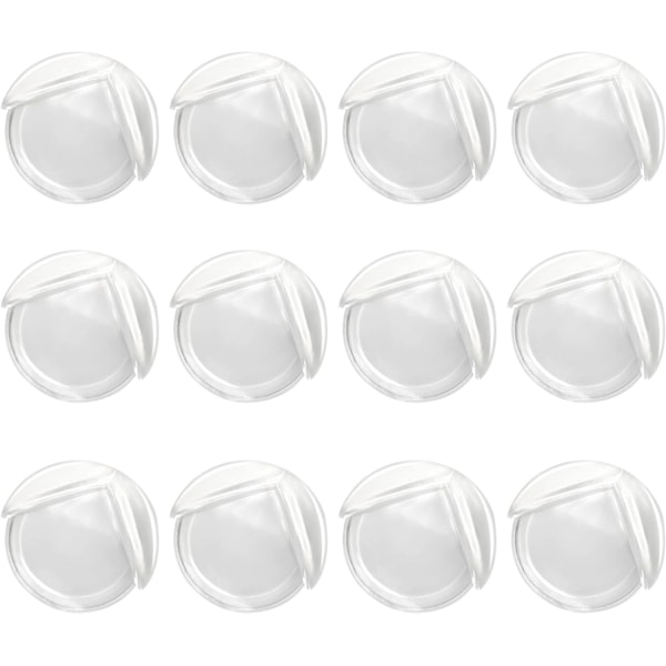 Vauvan Kulmasuojat, 12 kpl, Reunapehmuste Huonekaluille, Pöydälle, PVC, Kiinnitettävä, Läpinäkyvä