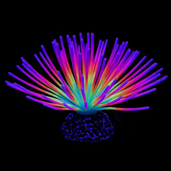 Aqrium Imitative Rainbow Sea Urchin Ball Artificial Silicone Orna