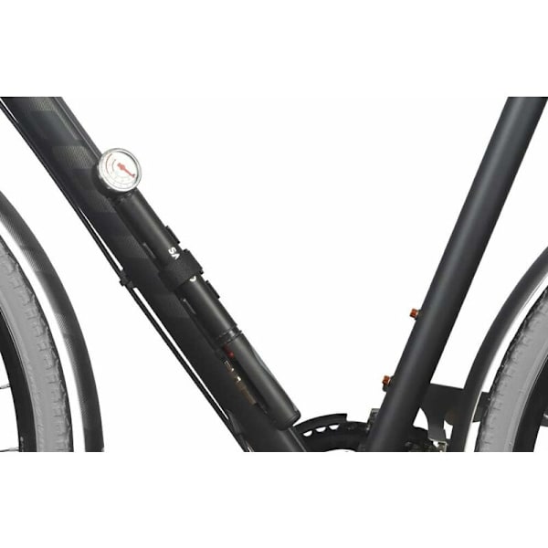 Sykkelpumpe med trykkmåler, 80PSI AV/FV MTB Luftpumpe Mini P
