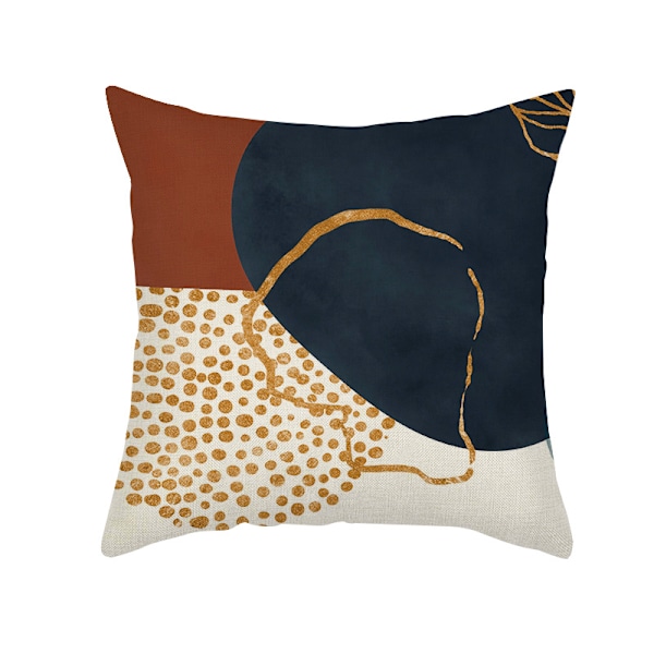 Mid-Century Modern Boho Abstrakta Kuddfodral 18x18 Set av