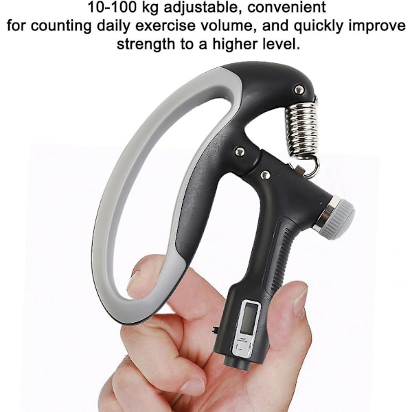 Grip Stronger 10-100kg Grip Strengthener Trainer - Justerbar handgreppsstärkare med rostfritt