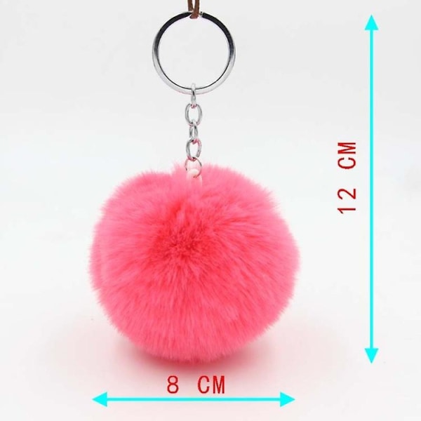 1 st nyckelring nyckelring tillbehör fluffig bilnyckelring plyschhänge