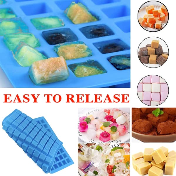 126-rums firkantede silikone slikforme - Mini silikoneforme til