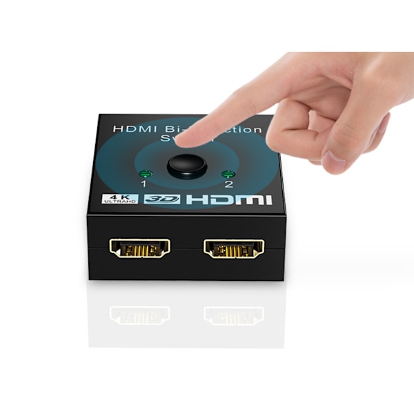 2 i 1 HDMI-switcher 4k-udgang High Definition Bidirectional Swit