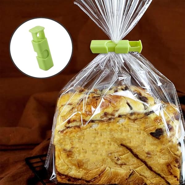 12 stk. matposeklyper, gjenbrukbare forseglingsposeklyper, for mat, sandwich, brød