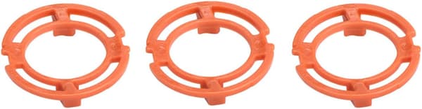 15 stk oransje bladfeste ringer festeplateholder for Phi