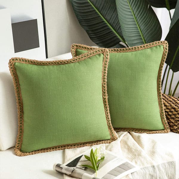 2-pakning putetrekk i hesteduk til sofa,