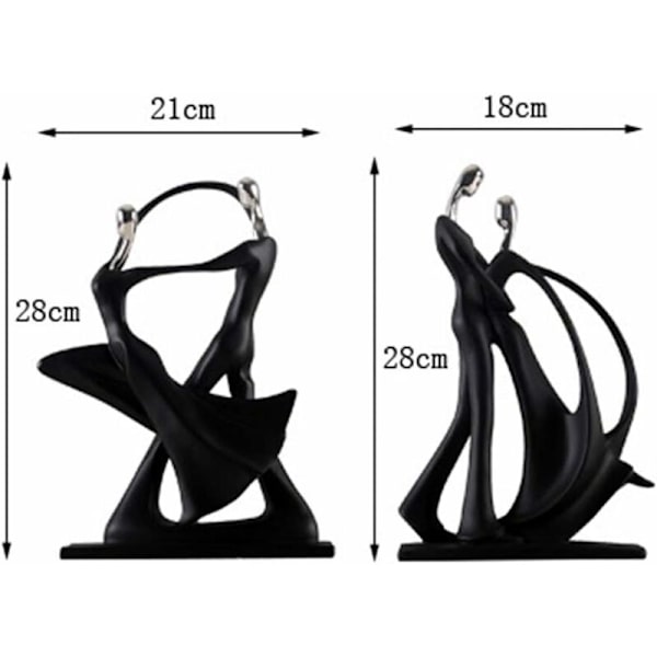 Par Skulptur Dekoration Resin Ornament, Desktop Dans Figur