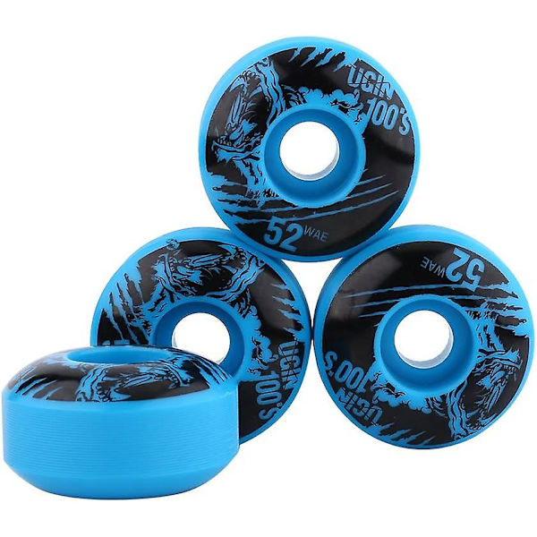 4 stk. hjul, holdbare blå Classic Series højtydende skateboard