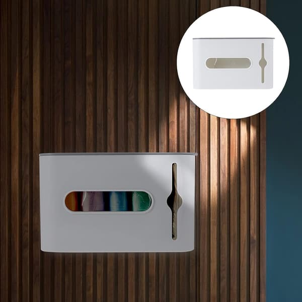 Kök Sopkasse Organizer Hållare Väggmontering Matkasse Dispenser Förvaring