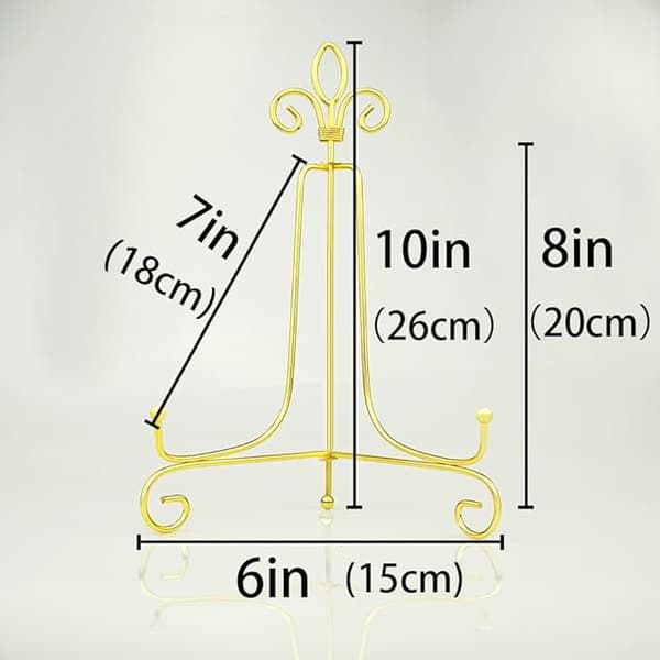10 tommer guld staffeli pladeholder dekorative display standere til Ph